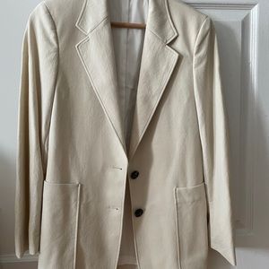 Uniqlo U Women Oversized Blazer Cream Size XS
